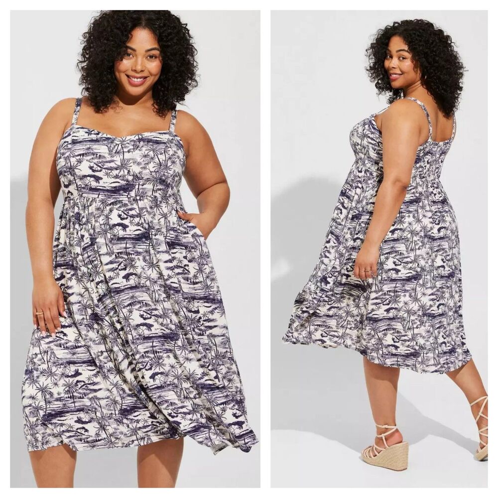 Torrid Midi Lenny Sweetheart Dress